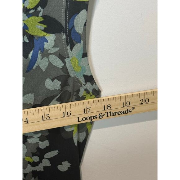 REI Active Dress Women S Green Blue Travel Athleisure Floral Outdoor Babydoll - Picture 7 of 9